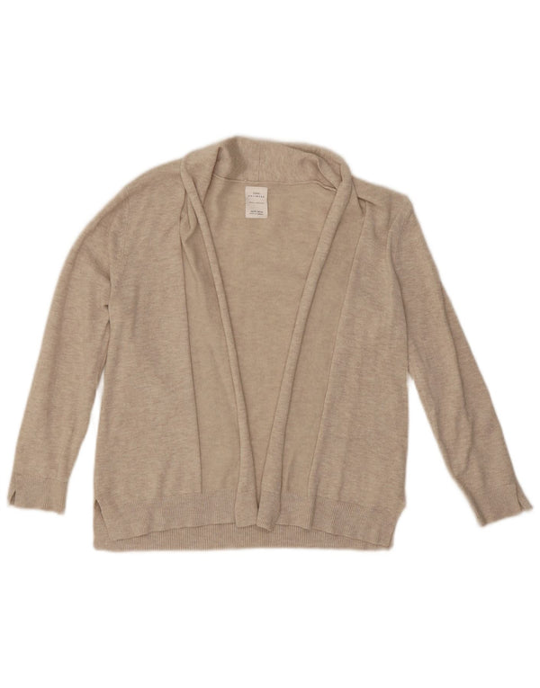 Offener Cardigan für Damen von Zara, Gr. 8, Beige, Viskose