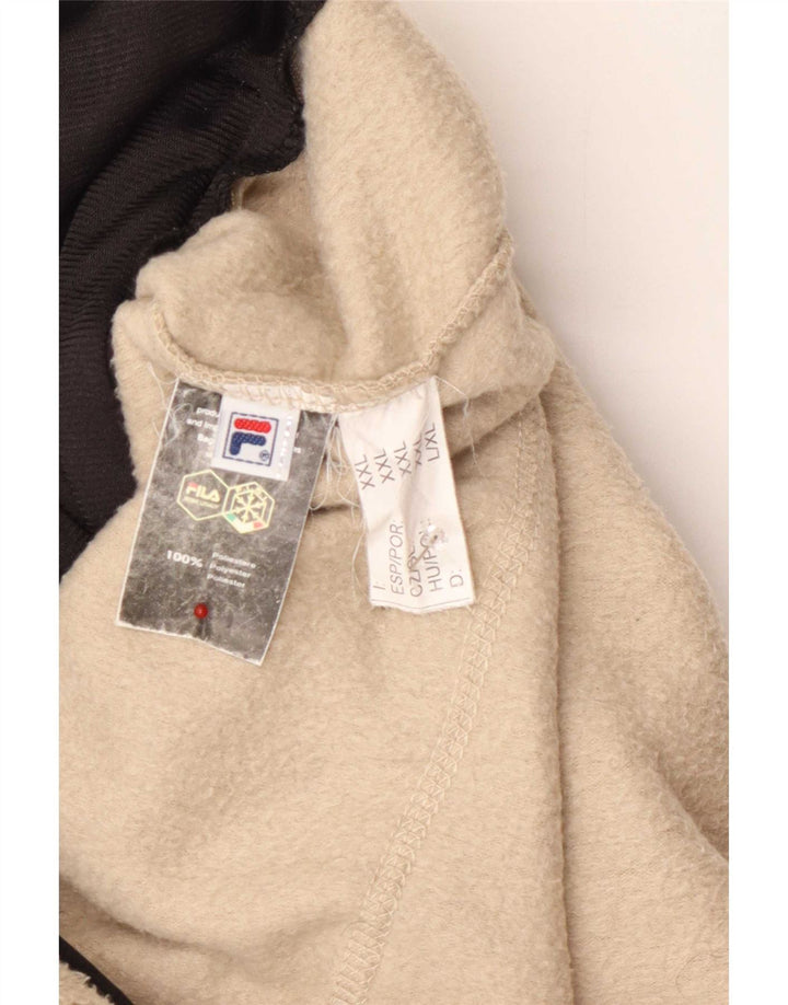 Fila Herren Fleecejacke UK 44 2XL Beige Polyester