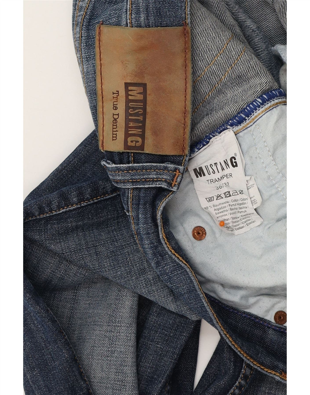 MUSTANG Herren Tramper Slim Jeans W36 L32 Marineblau