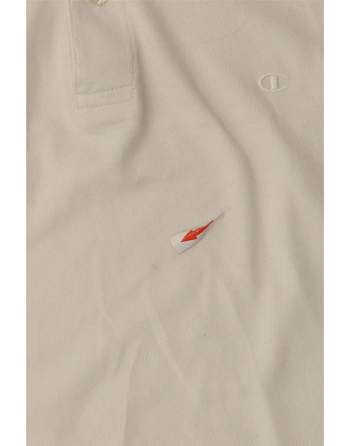 Champion Herren-Poloshirt aus mittelweißer Baumwolle