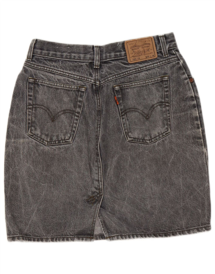LEVI'S Damen Jeansrock W29 Mittelgrau