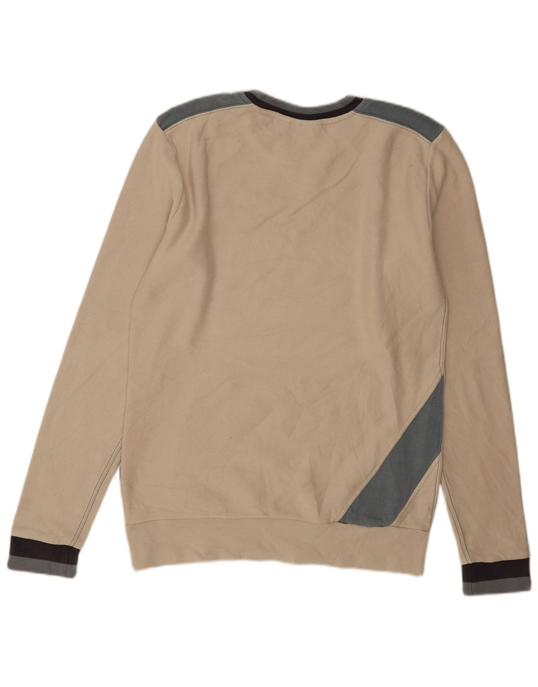 Puma Herren-Sweatshirt mit Grafik, Größe S, gebrochenes Weiß, Farbblock