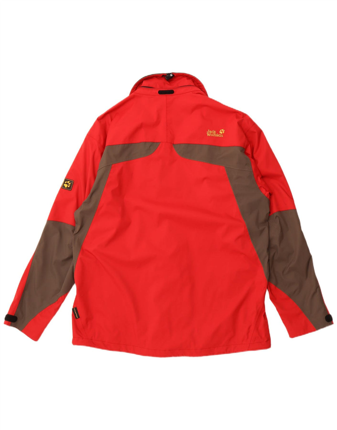 JACK WOLFSKIN Herren Regenjacke UK 44/46 XL Rot Colourblock Polyamid