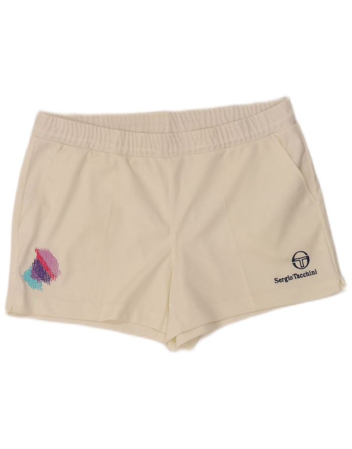 Sergio Tacchini Herren Sportshorts IT 54 XL Weiß Polyester