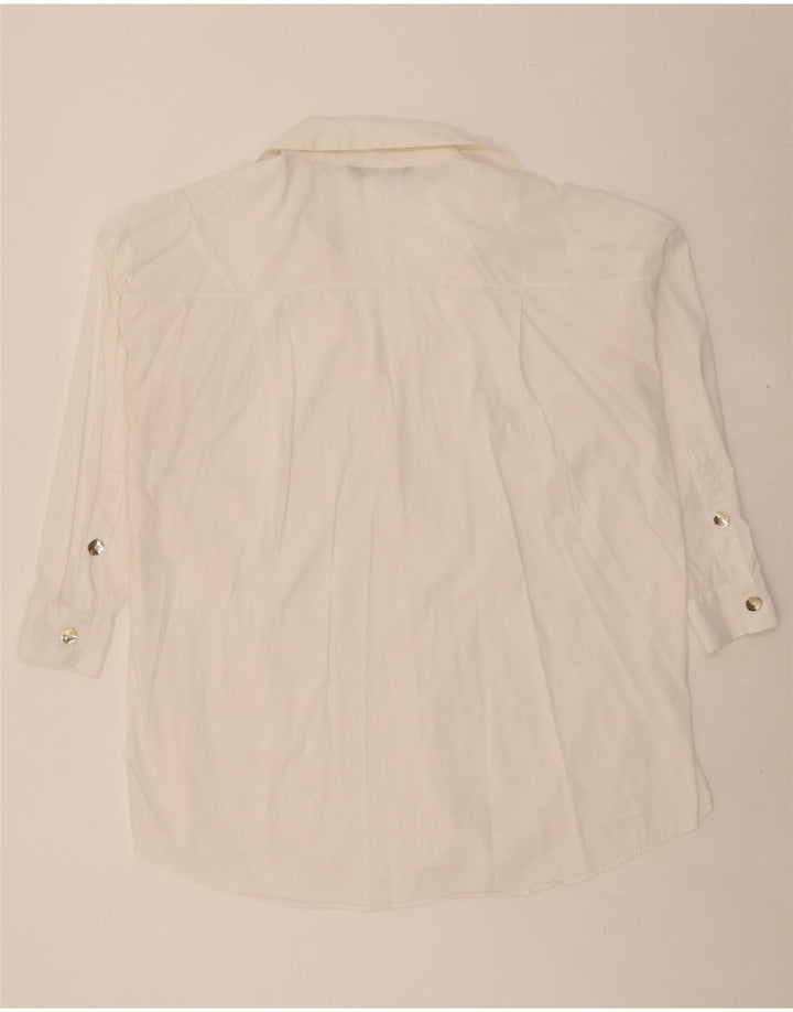 ZARA Womens Oversized Shirt Dress UK 16 Large White Vintage Zara and Second-Hand Zara from Messina Hembry 