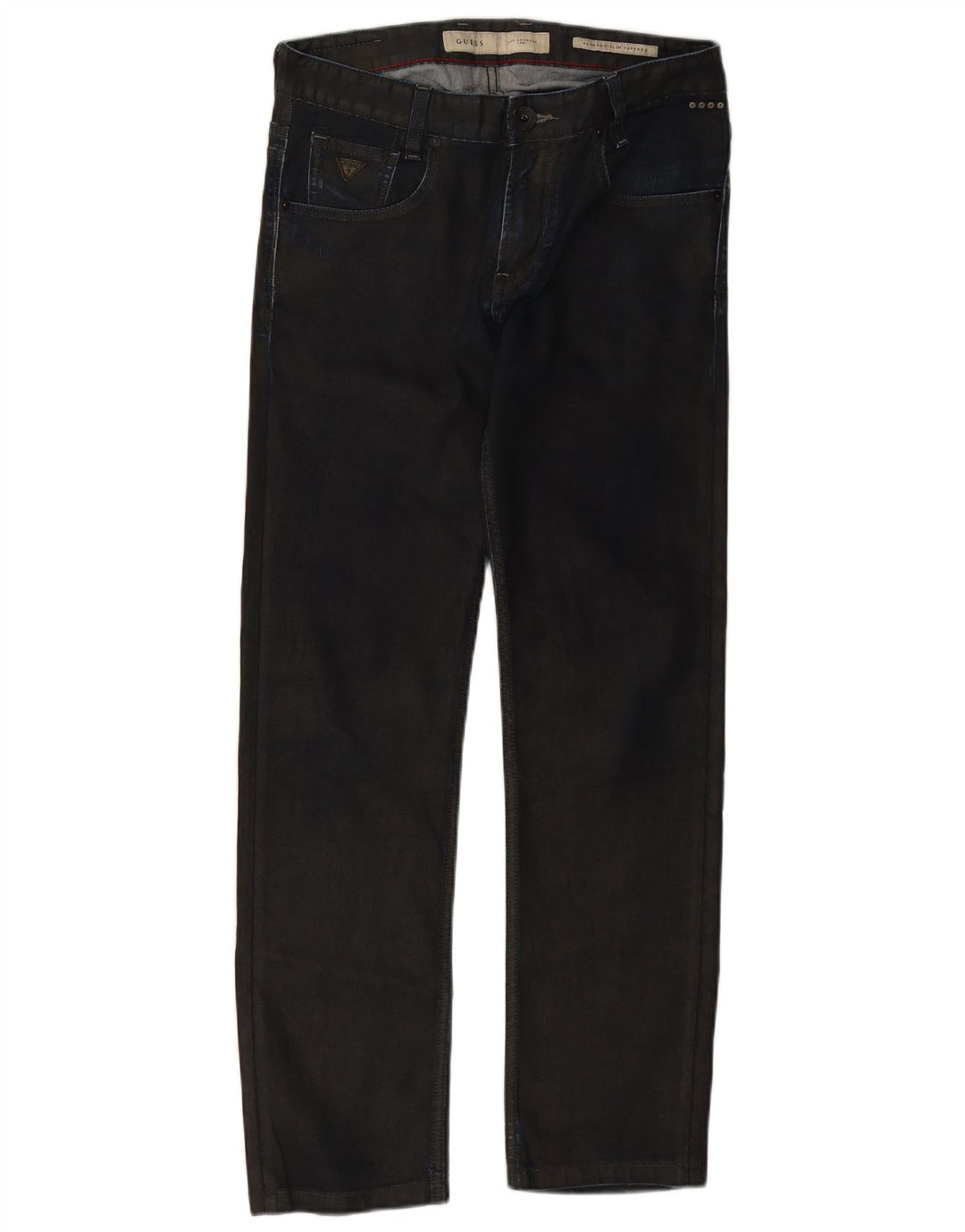Guess Damen Slim Tapered Jeans W30 L29 Marineblau