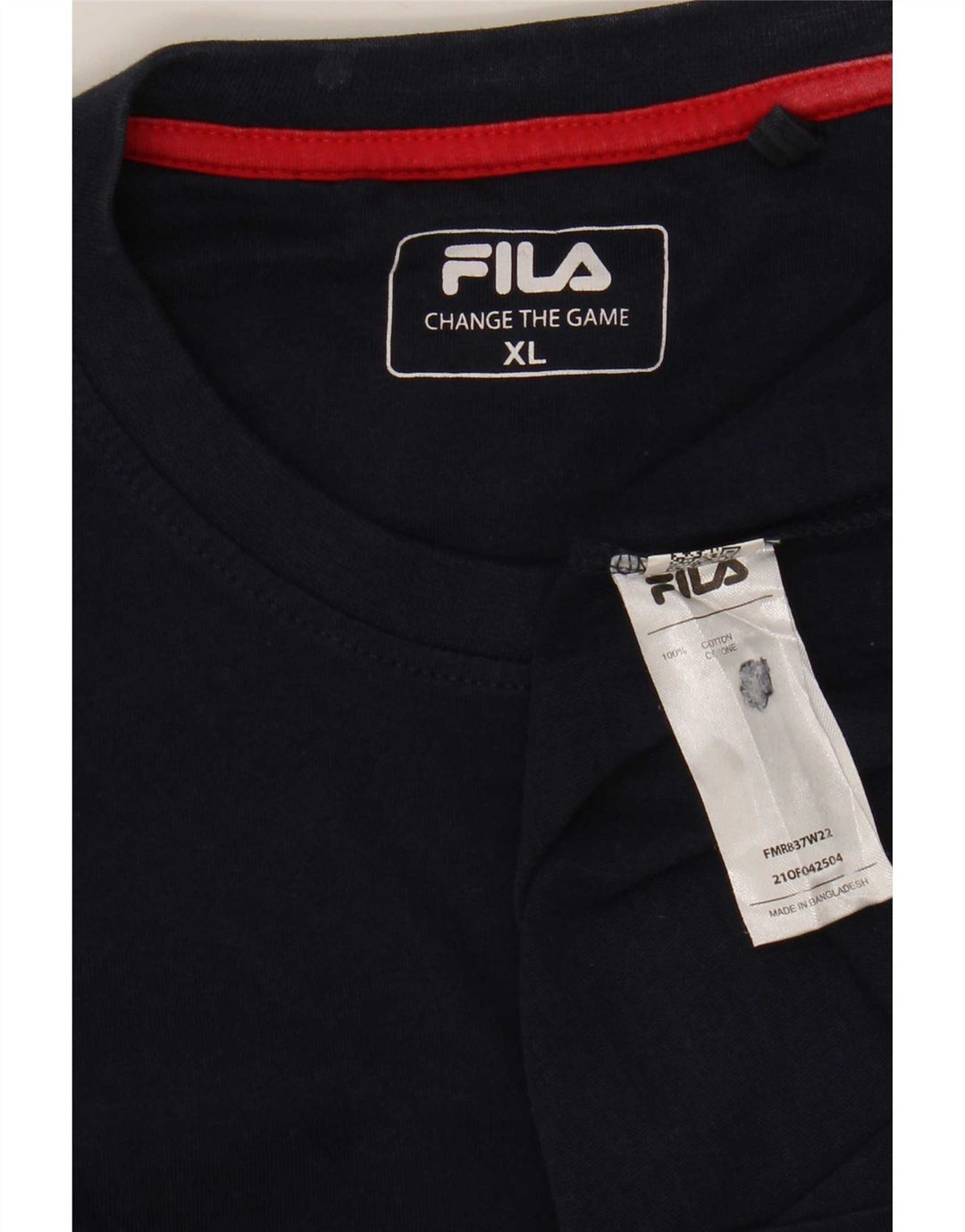 Fila Herren Top Langarm XL Marineblau Baumwolle
