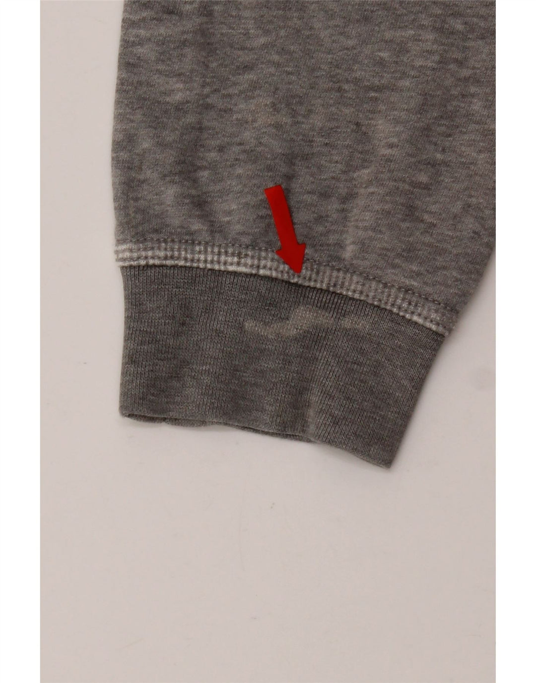 Nike Herren-Sweatshirt-Pullover, klein, grau gefleckte Baumwolle