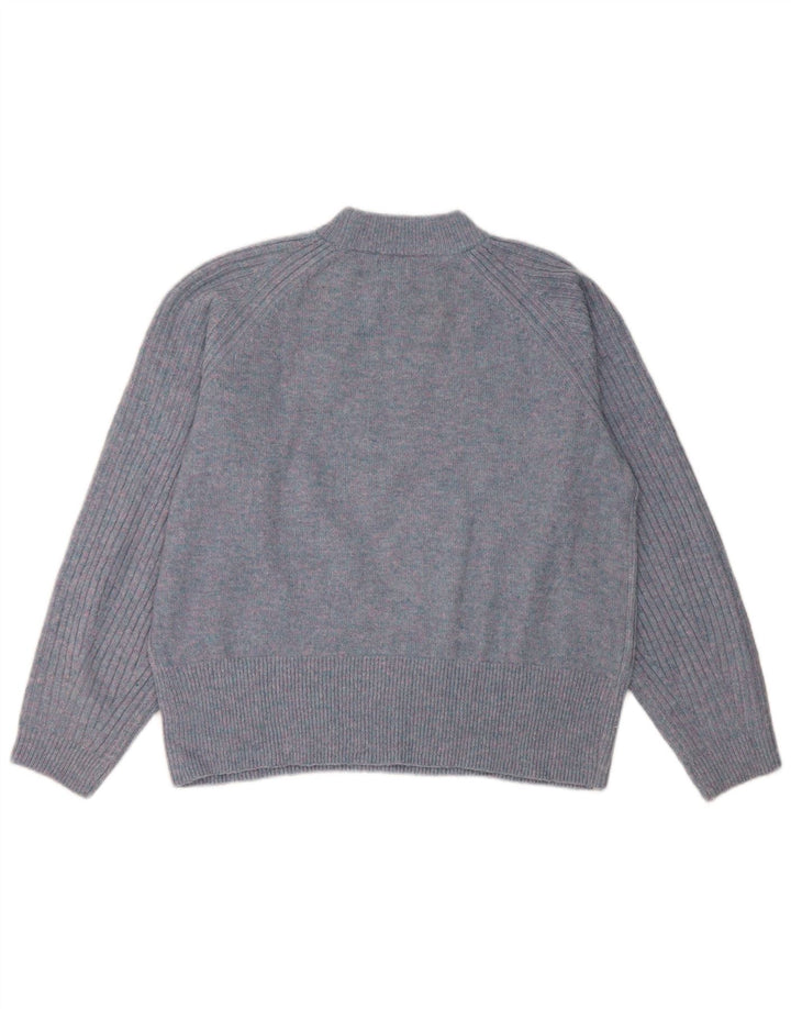 Marks & Spencer Rollkragenpullover für Damen, Gr. 14, mittelblau meliert