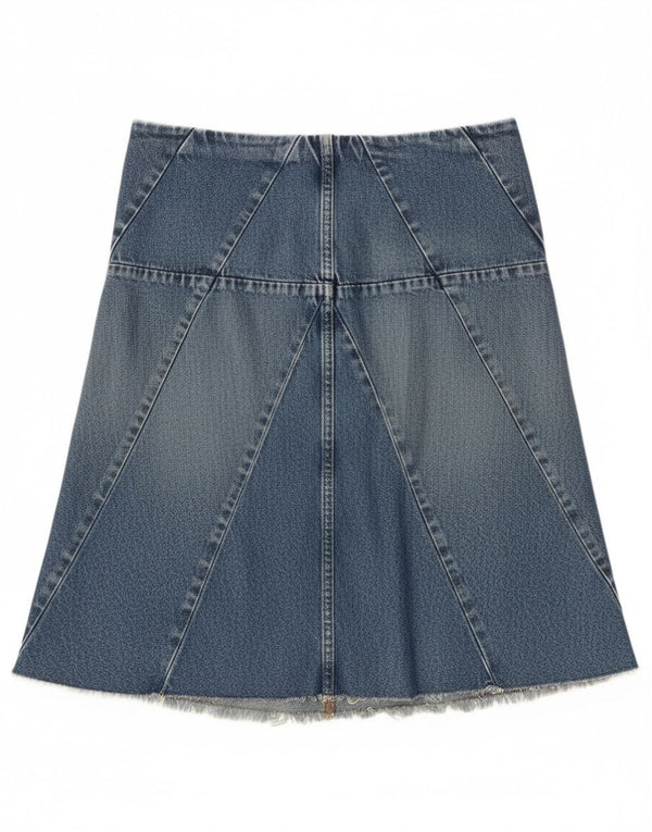 Nautica Damen Jeansrock US 6 Medium W30 Blaue Baumwolle