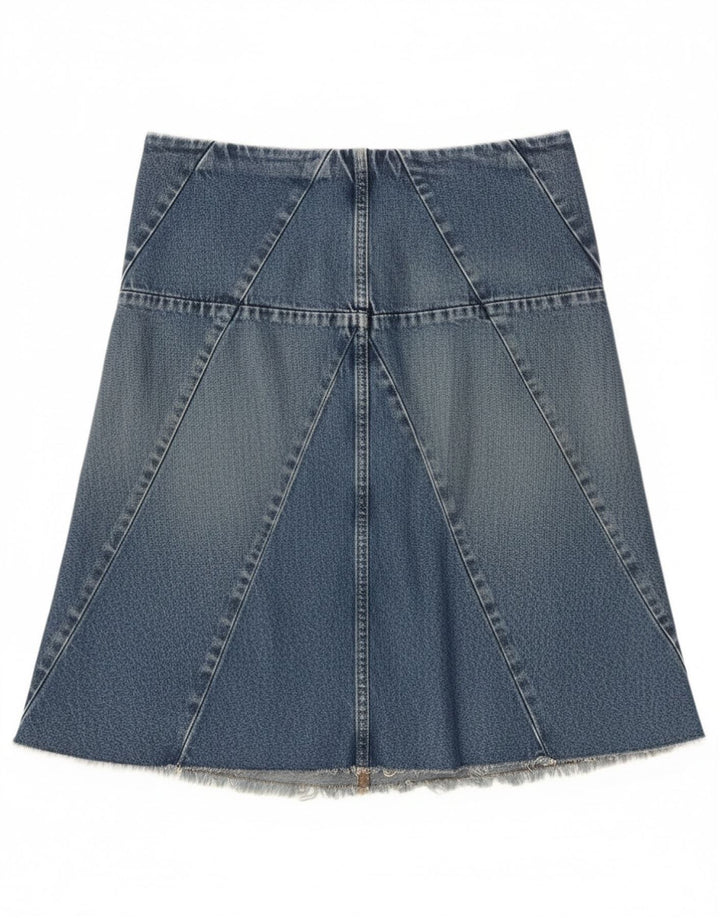 Nautica Damen Jeansrock US 6 Medium W30 Blaue Baumwolle