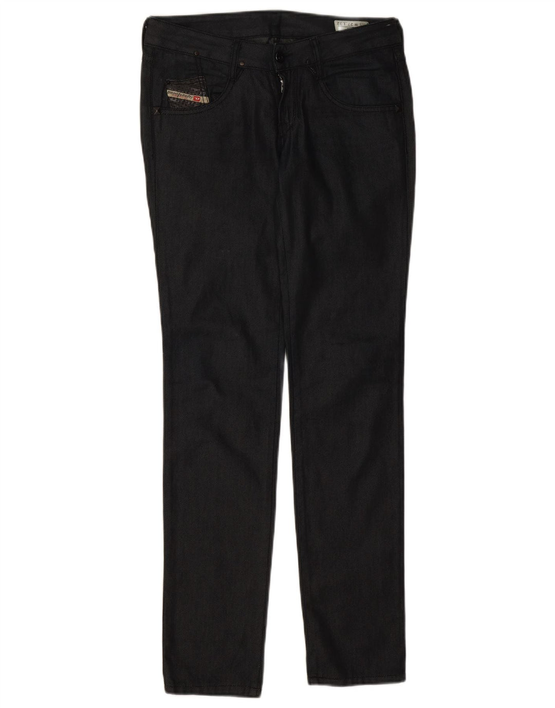 Diesel Damen Clush Slim Jeans W27 L32 Schwarze Baumwolle
