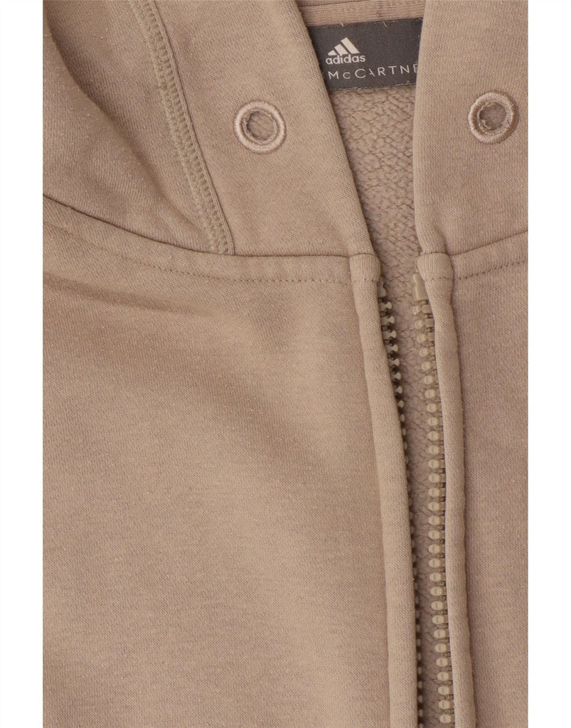 ADIDAS Mens Stella McCartney Sleeveless Zip Hoodie Sweater Medium Beige Vintage Adidas and Second-Hand Adidas from Messina Hembry 