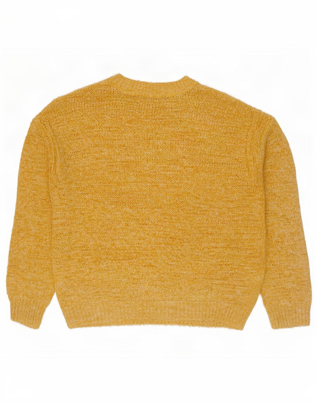 Marks & Spencer Damen-Pullover mit Rundhalsausschnitt, Gr. 14, Mittelgelb