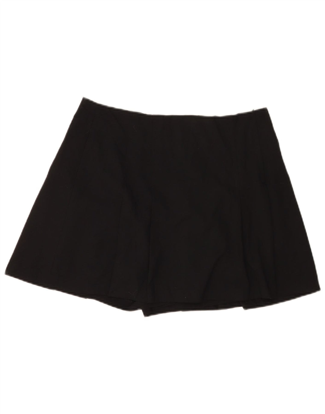 Zara Damen Skort Minirock Large W30 Schwarz Polyester