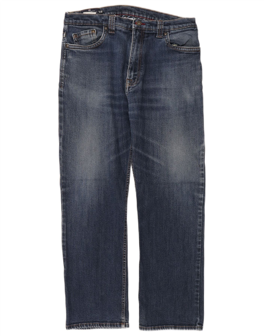 Marks & Spencer Herren Blue Harbor Straight Jeans W36 L29 Blaue Baumwolle