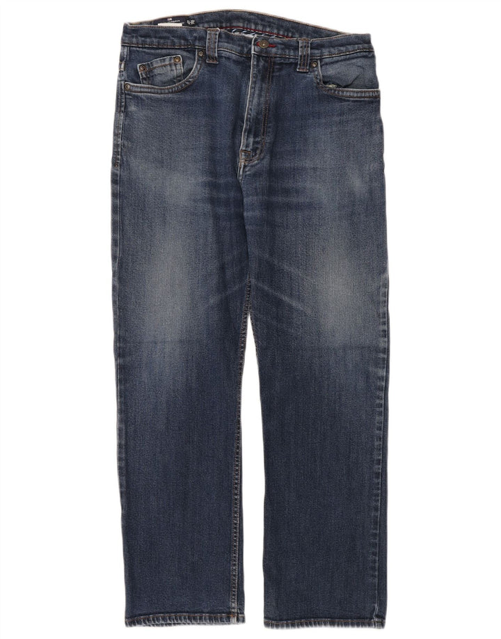 Marks & Spencer Herren Blue Harbor Straight Jeans W36 L29 Blaue Baumwolle