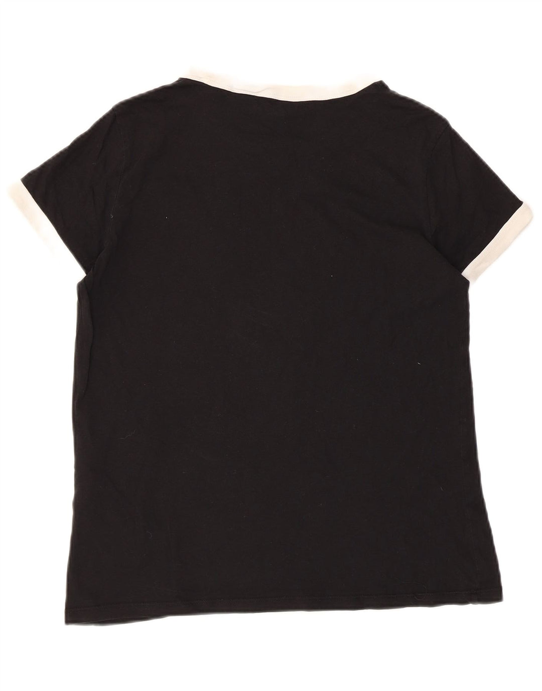Levi's Damen T-Shirt Top UK 10 Small Schwarz Colourblock Baumwolle