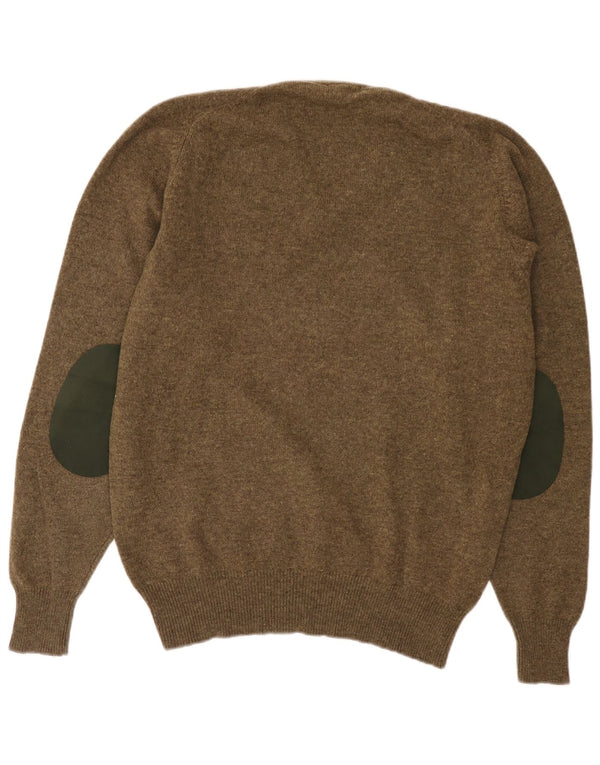 Kappa Herren-Pullover mit V-Ausschnitt, XL, grüne Wolle