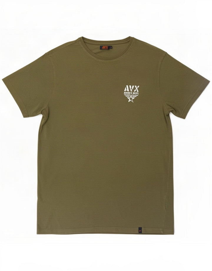 Avirex Herren T-Shirt Top Large Khaki
