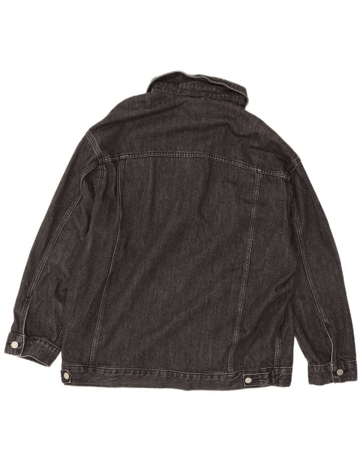 TOPSHOP Damen-Jeansjacke in Übergröße, Gr. 8, Größe S, Schwarz, Baumwolle