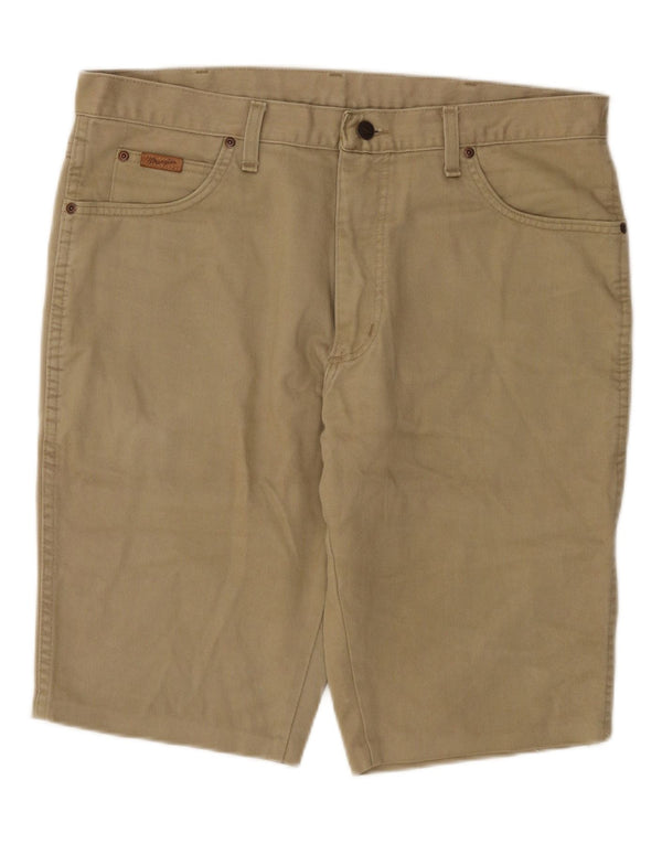 Wrangler Herren Texas Denim Shorts W36 Large Beige Baumwolle