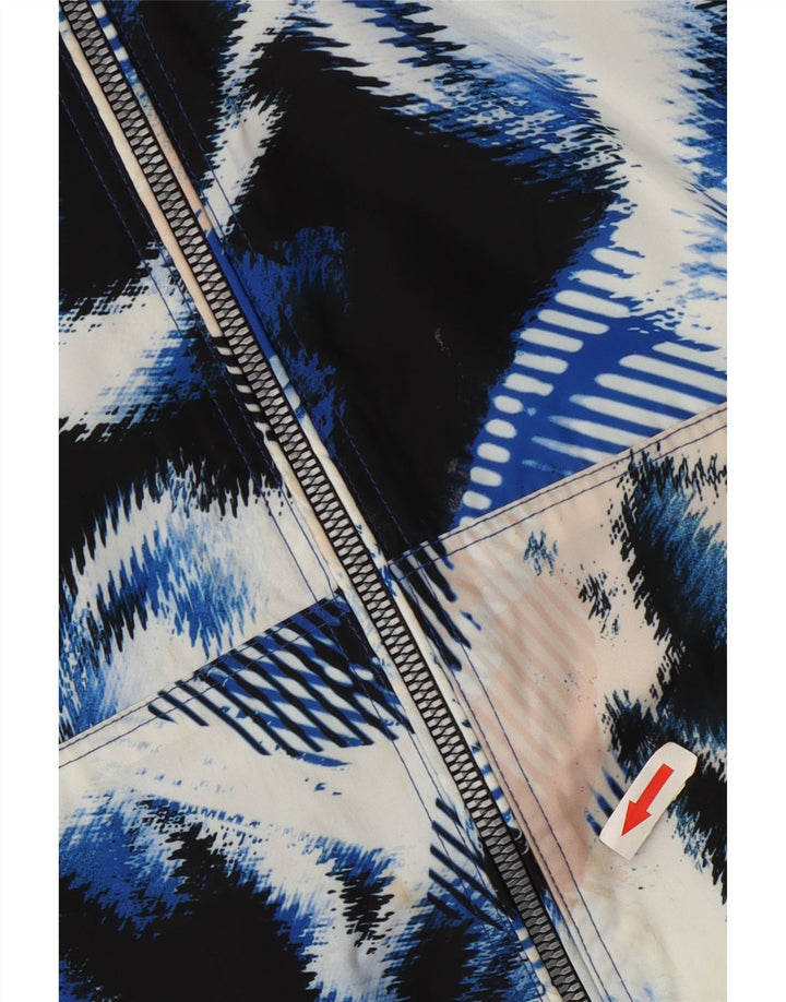 Calvin Klein Womens Abstract Pattern Trainingsanzug Top Jacke UK 10 Small Multi