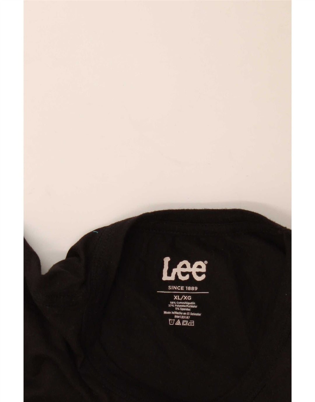 Lee Herren T-Shirt Top XL schwarz gestreift aus Baumwolle