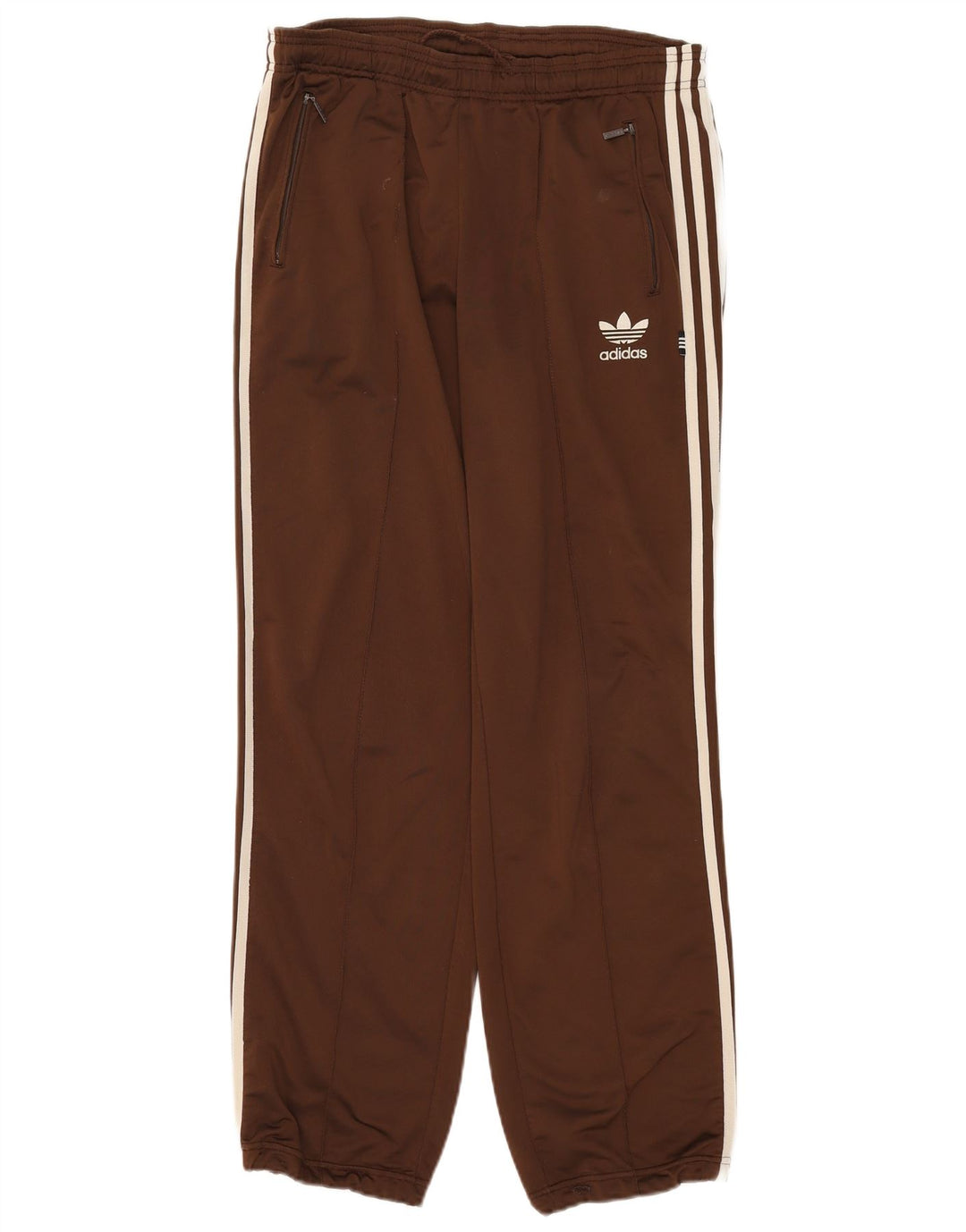 Adidas Herren Trainingshose Jogger UK 38/40 Mittelbraunes Polyester