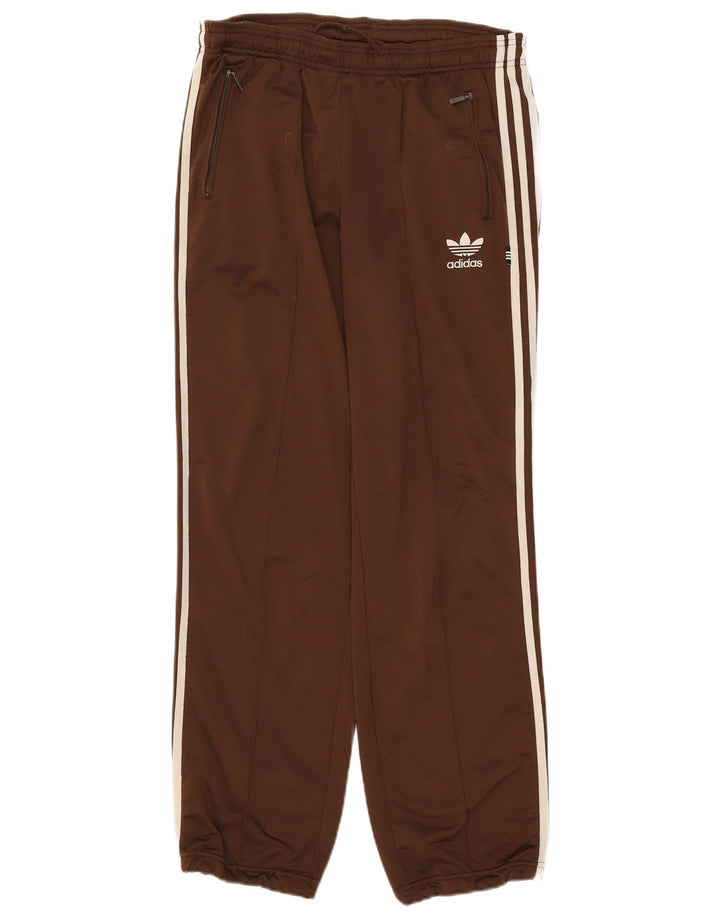 Adidas Herren Trainingshose Jogger UK 38/40 Mittelbraunes Polyester