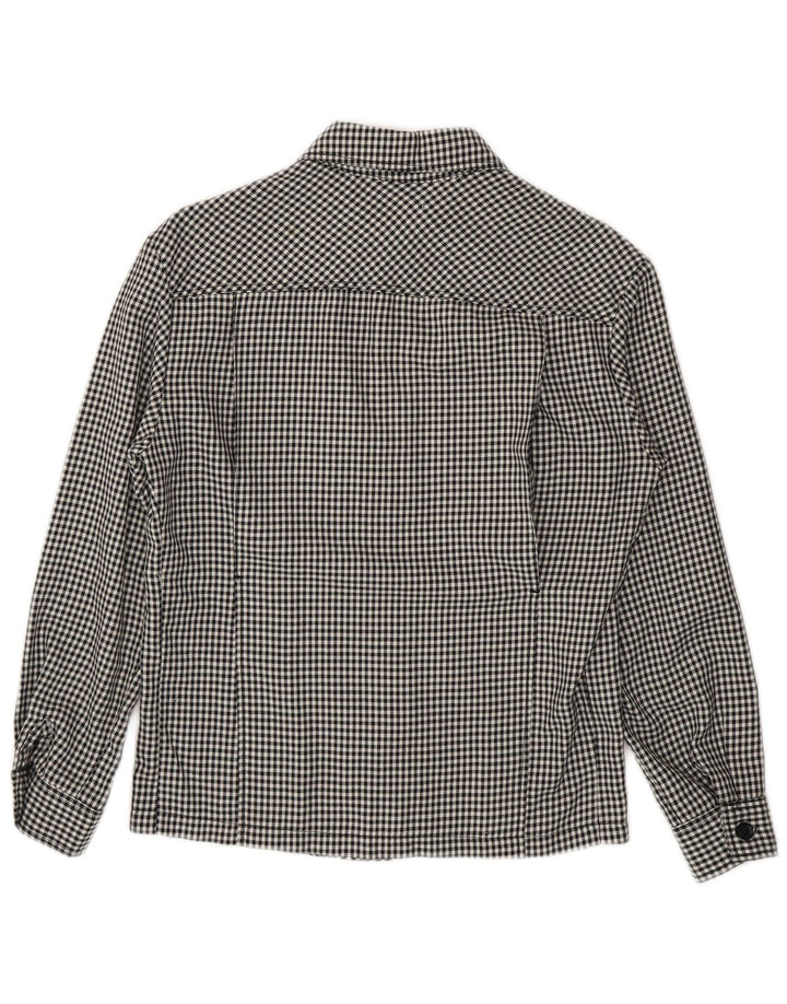 Vintage Herrenhemd Small Navy Blue Gingham
