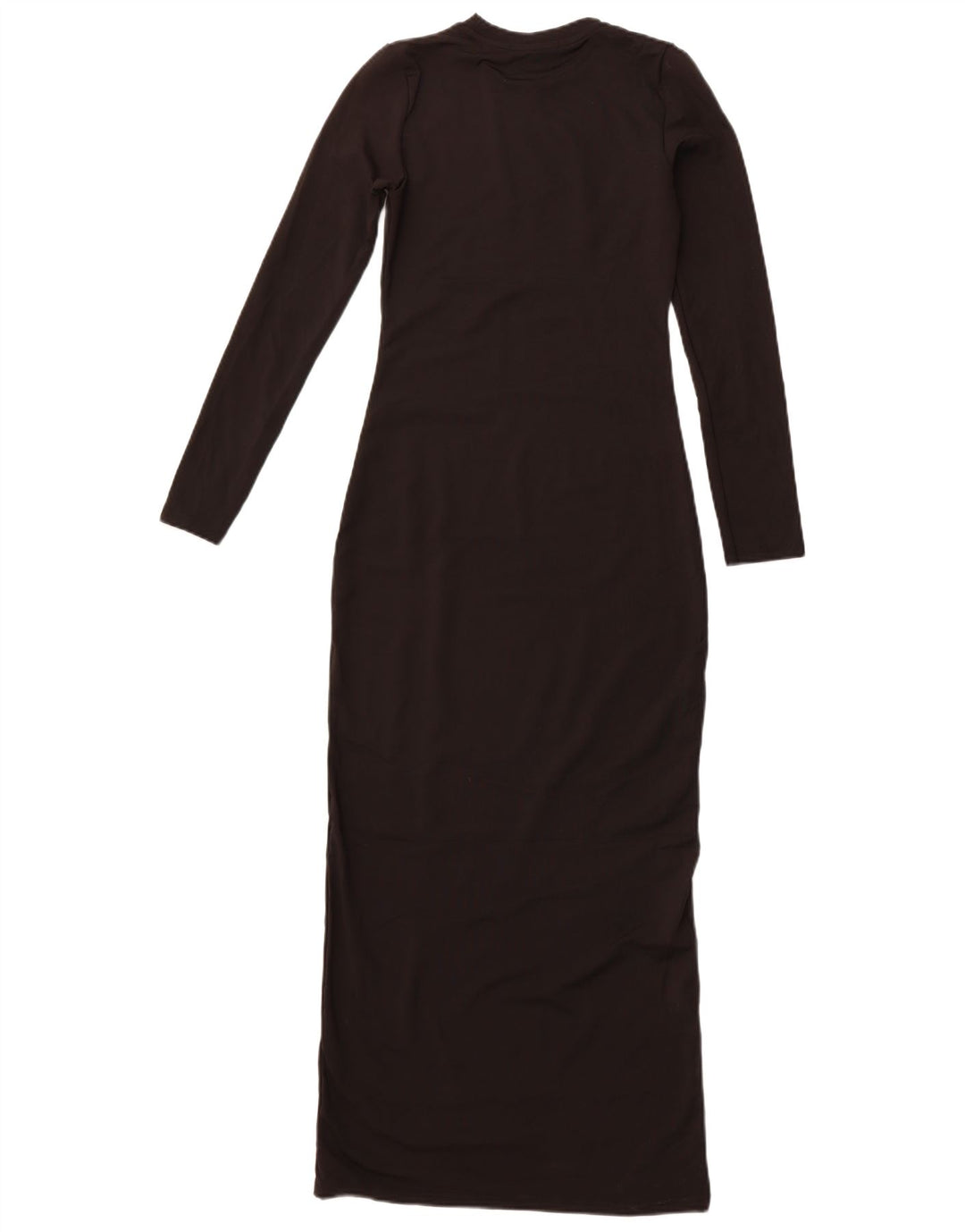 ZARA Damen Langarm-Maxikleid UK 12 Medium Schwarz