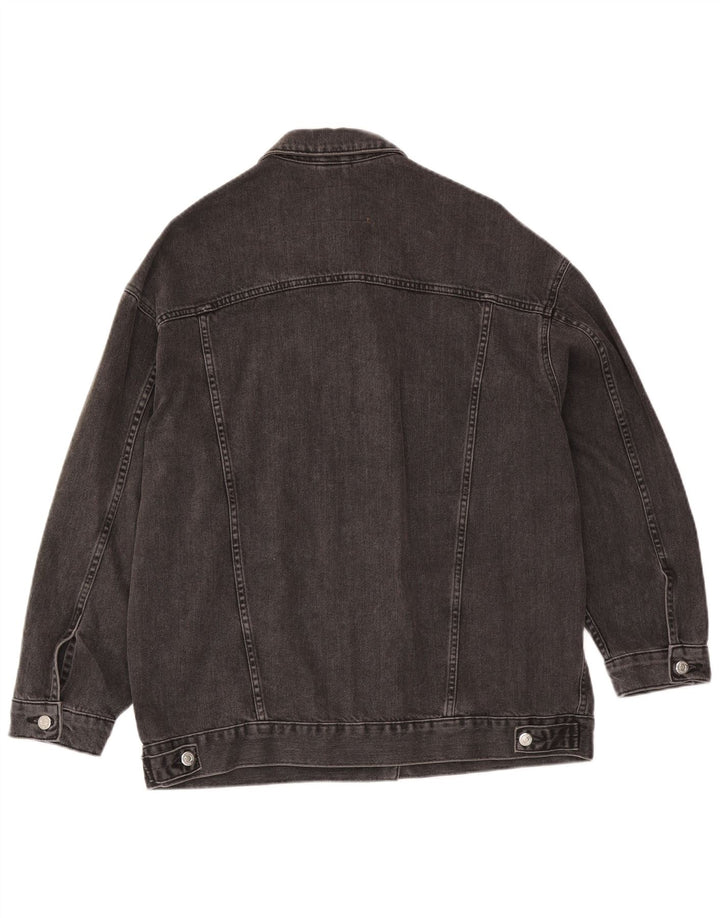 Topshop Damen-Jeansjacke in Übergröße, Größe S, Größe S, Grau, Baumwolle