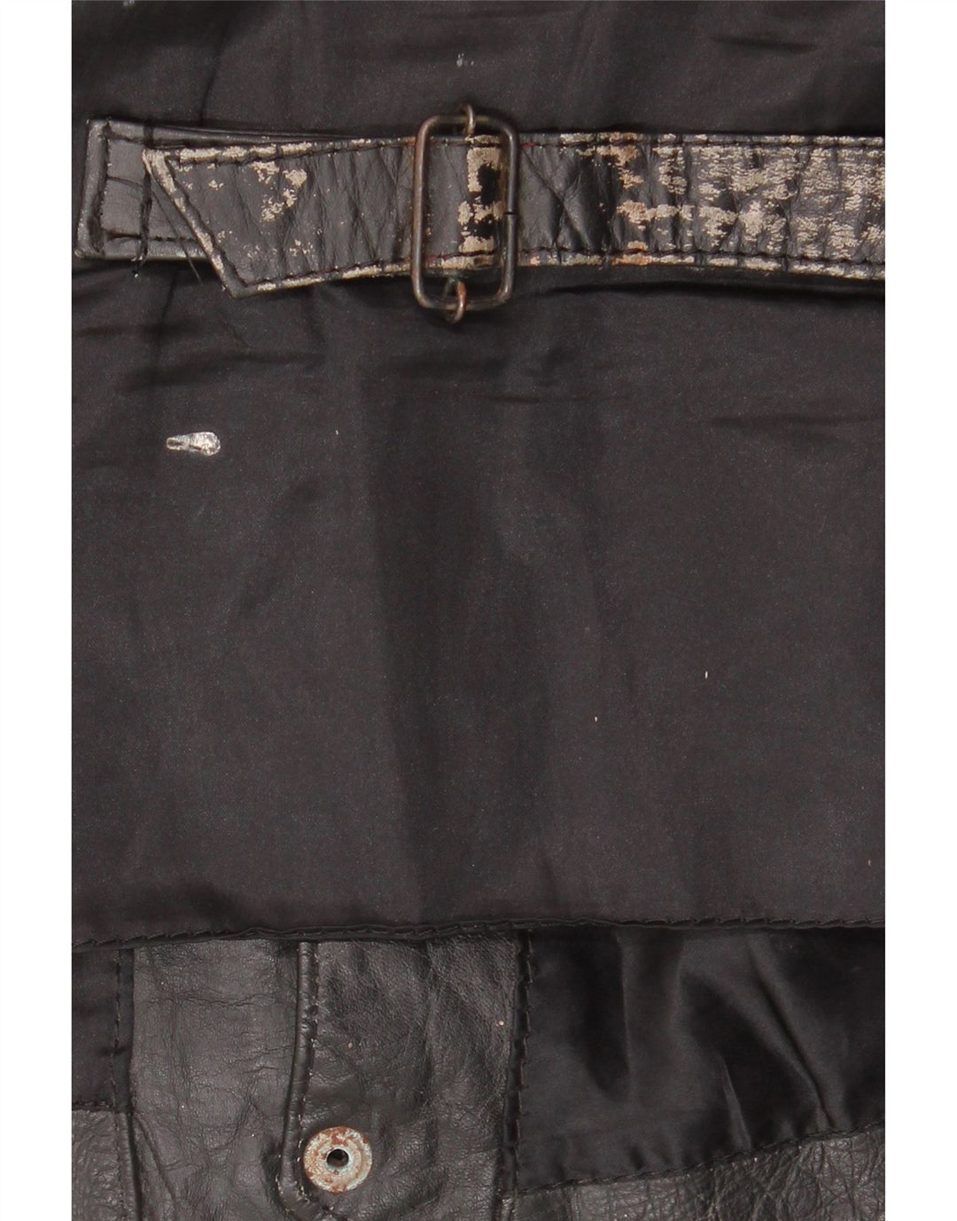 Vintage Herren Lederweste Groß Schwarz