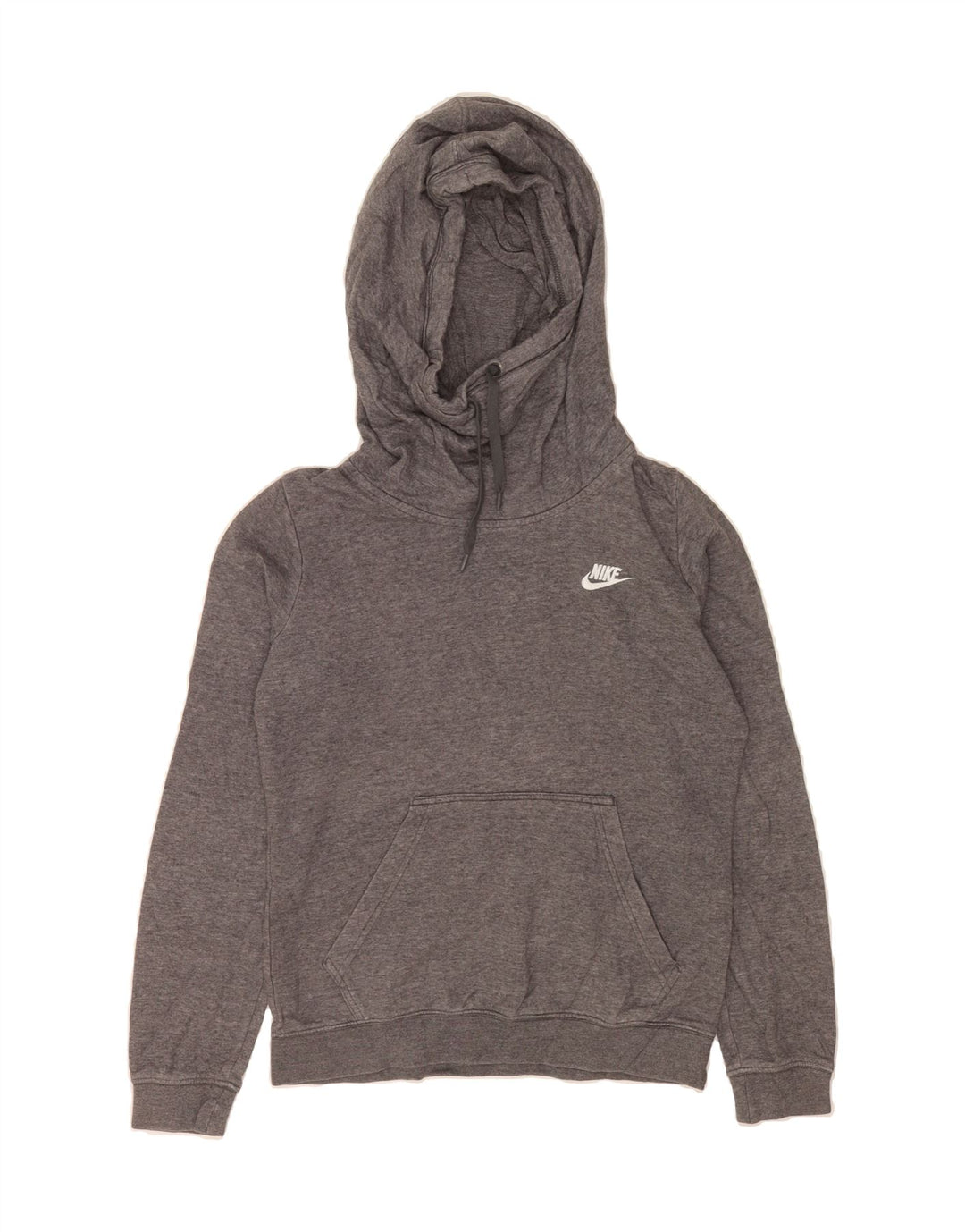 NIKE Womens Hoodie Jumper UK 10 Small Grey Cotton Vintage Nike and Second-Hand Nike from Messina Hembry 