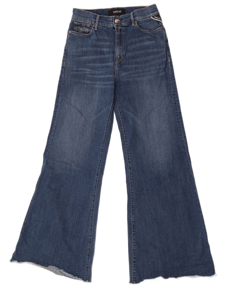 Replay Damen Schlagjeans W29 L32 Blaue Baumwolle