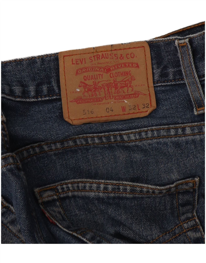 Levi's Damen 516 Bootcut Jeans W32 L32 Blau