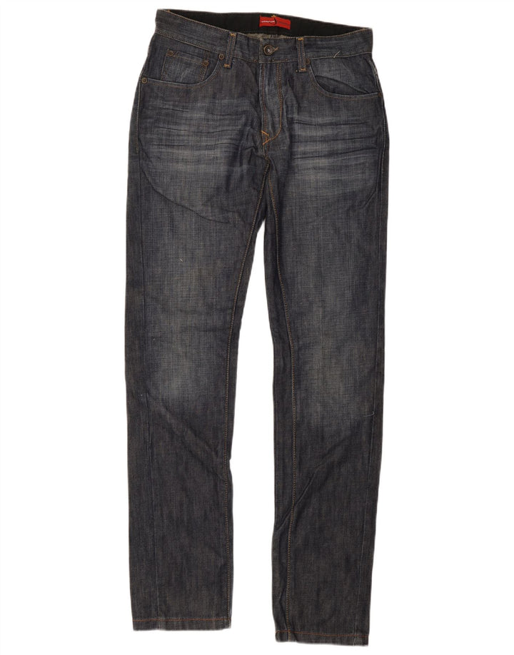 Wampum Herren Slim Jeans W30 L34 Marineblau Baumwolle