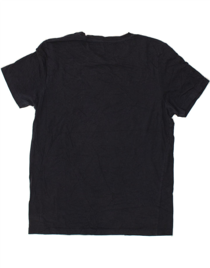 JACK & JONES Mens Graphic T-Shirt Top XL Navy Blue Vintage Jack & Jones and Second-Hand Jack & Jones from Messina Hembry 