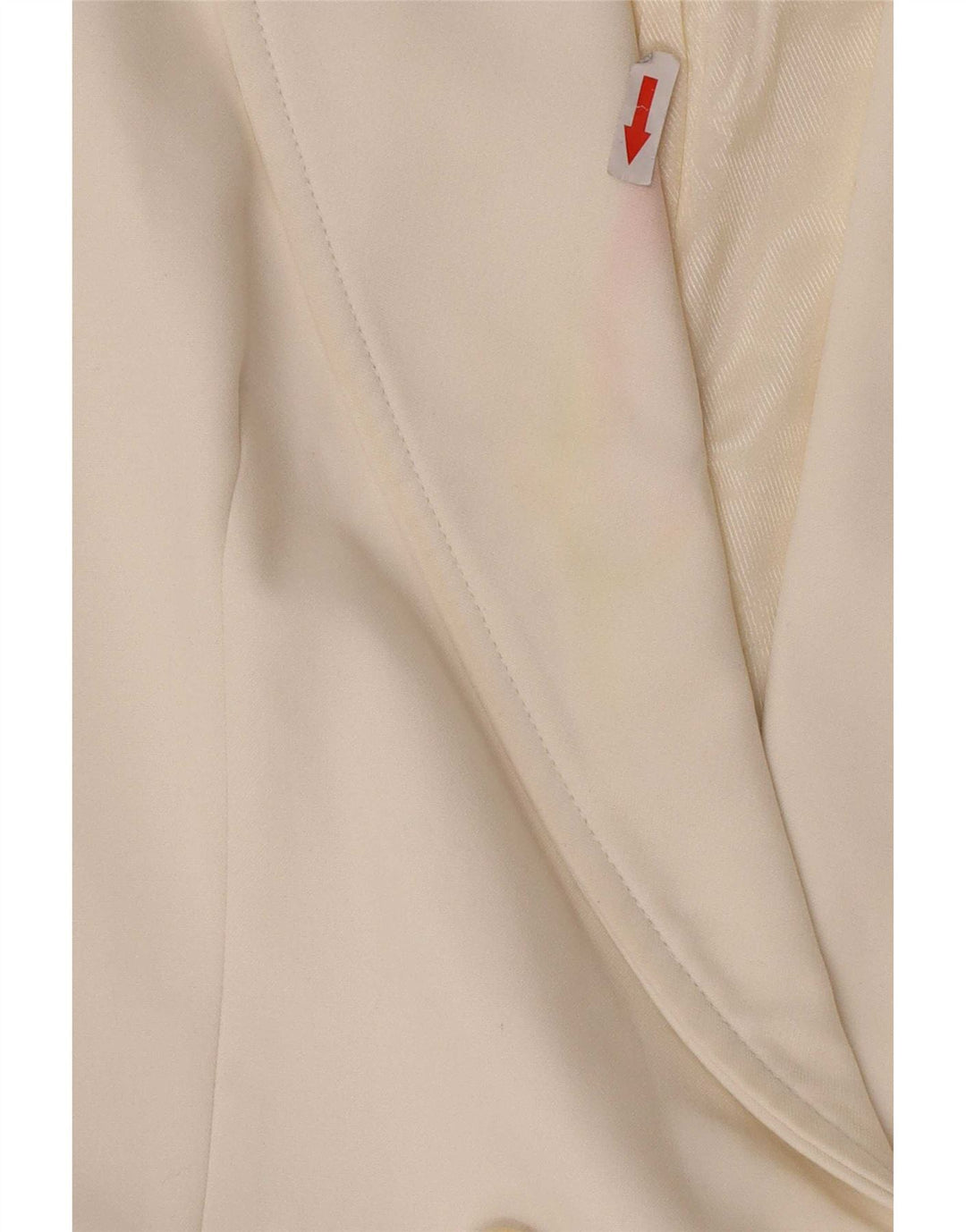 Zara Damen ärmellose zweireihige Blazerjacke UK 12 Mittelweiß