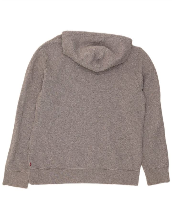 Levi's Herren-Kapuzenpullover mit Grafik, groß, graue Baumwolle