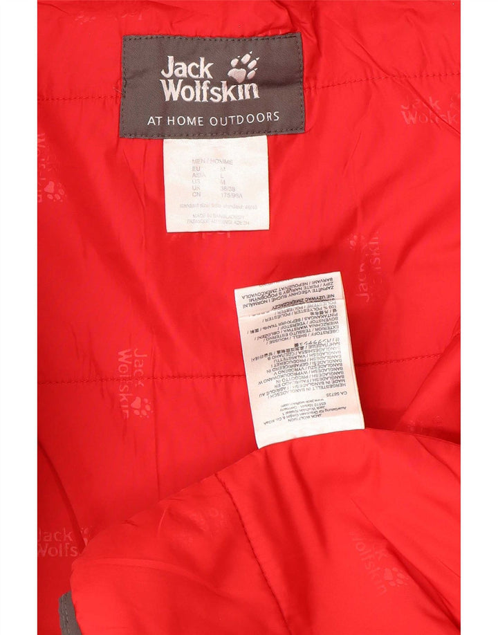 Jack Wolfskin Herren-Windbreakerjacke mit Kapuze, UK 36/38, mittelgraues Polyester