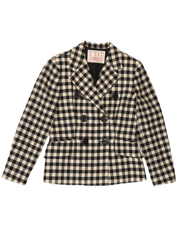 C'EST COMMECA Damen 2-teiliges Rockset UK 14 Medium W30 Schwarz Gingham