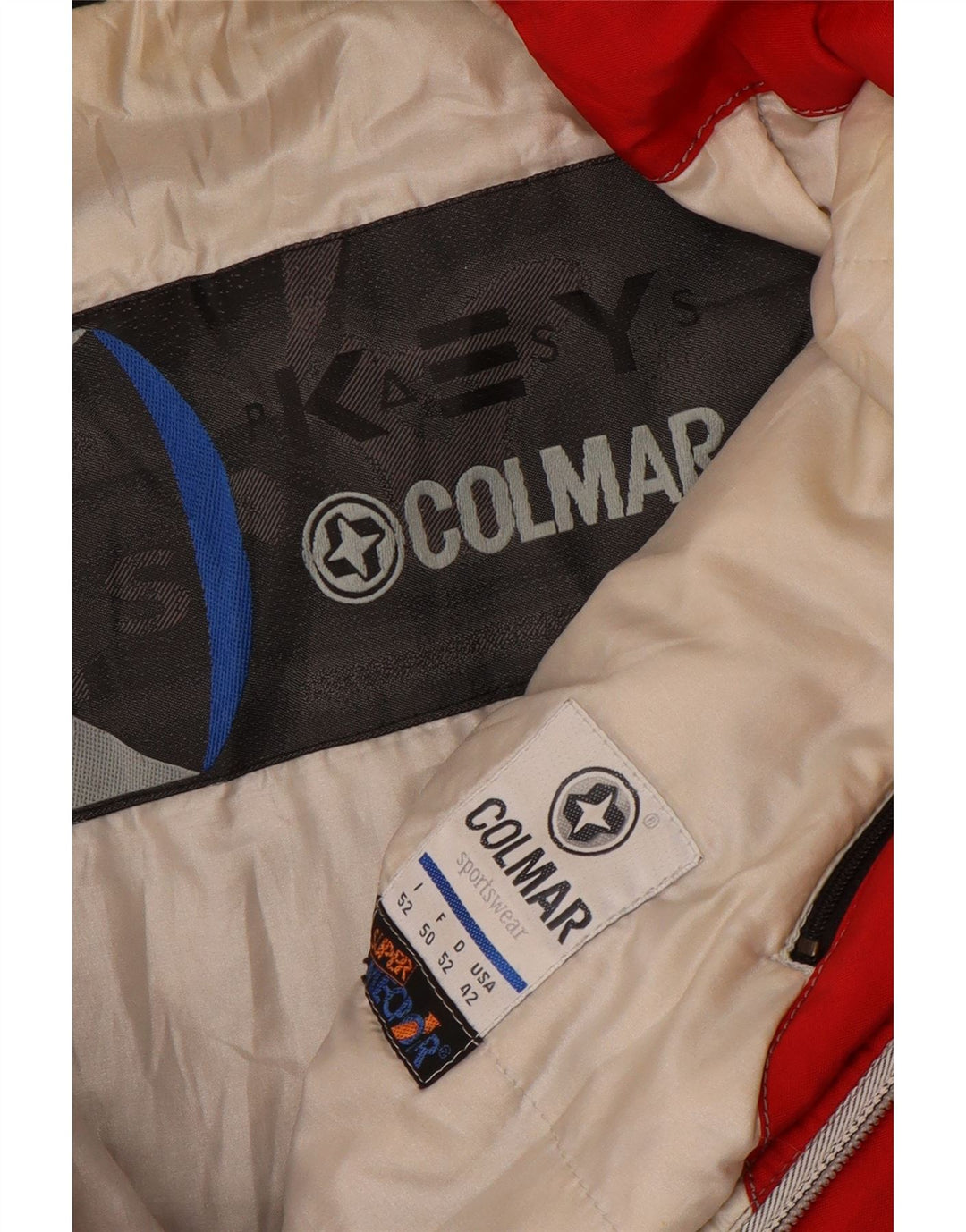 Colmar Herren-Skijacke mit Grafik, EU 52, Größe L, Rot, Farbblock