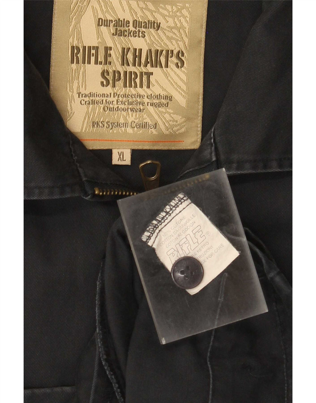 Rifle Herren Bomberjacke UK 42 XL Marineblau Baumwolle