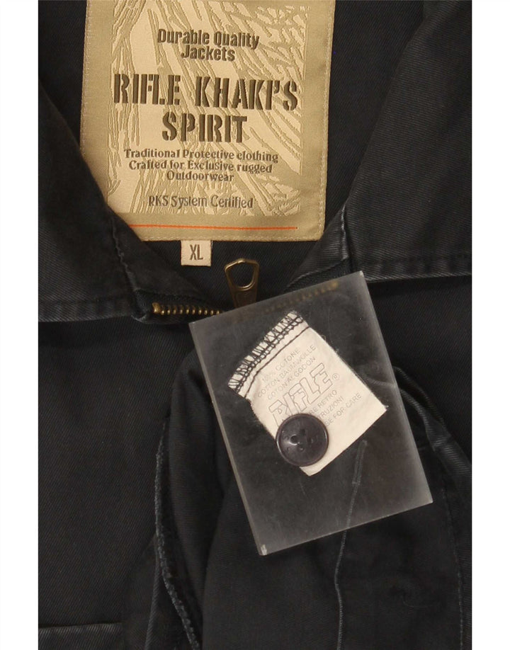 Rifle Herren Bomberjacke UK 42 XL Marineblau Baumwolle