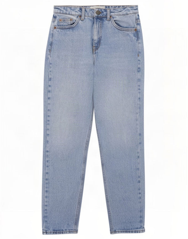 Topshop Damen Mom Tapered Jeans W26 L26 Blaue Baumwolle