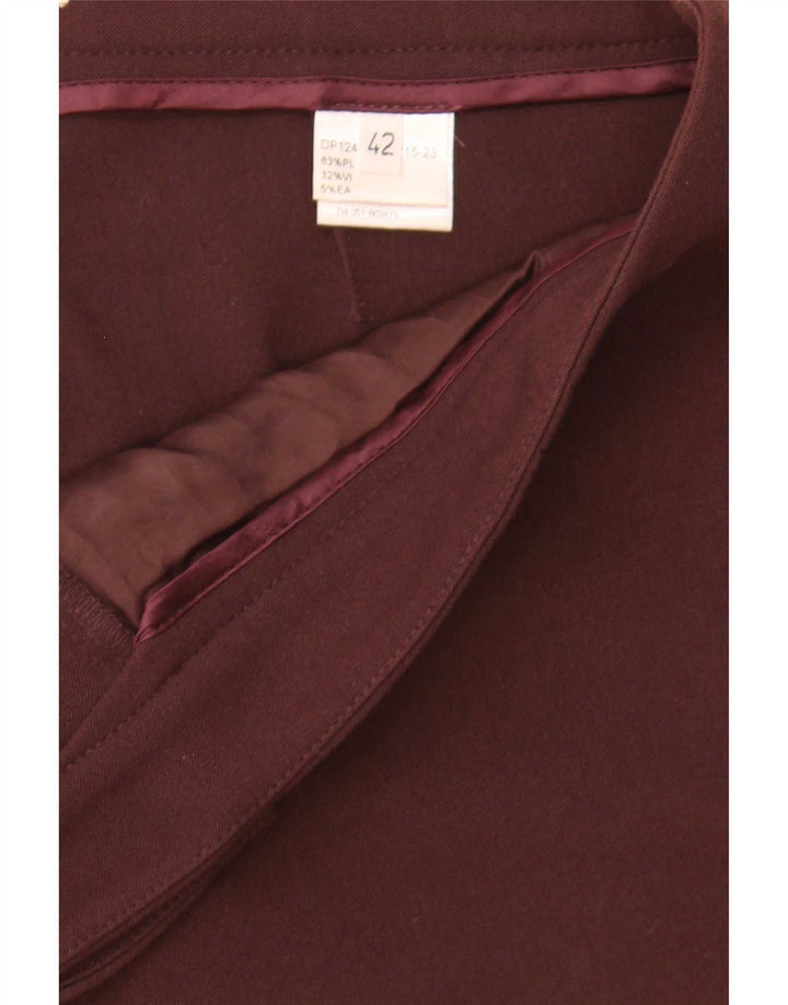 Daniele Alessandrini Damen Slim Chino-Hose IT 42 Medium W32 L30 Kastanienbraun