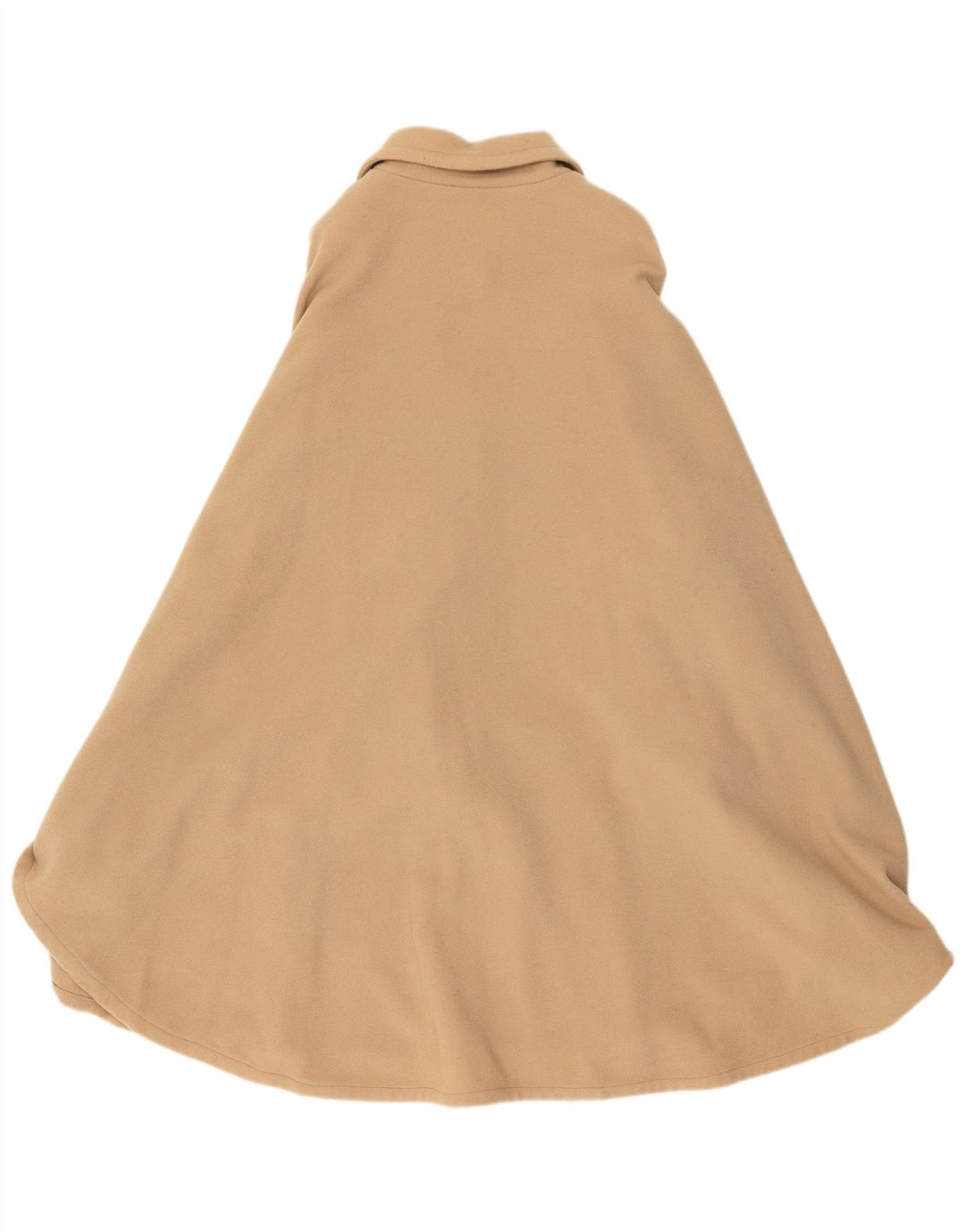 Vintage Damen Poncho Mantel Einheitsgröße Beige Paisley Wolle