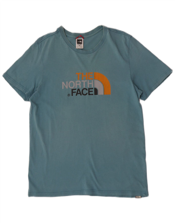 The North Face Herren Grafik-T-Shirt-Oberteil Mittelblau